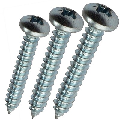 Nummer 4 6 8 10 12 14 Pozi Pan Head Blechschrauben hell Zinkblech