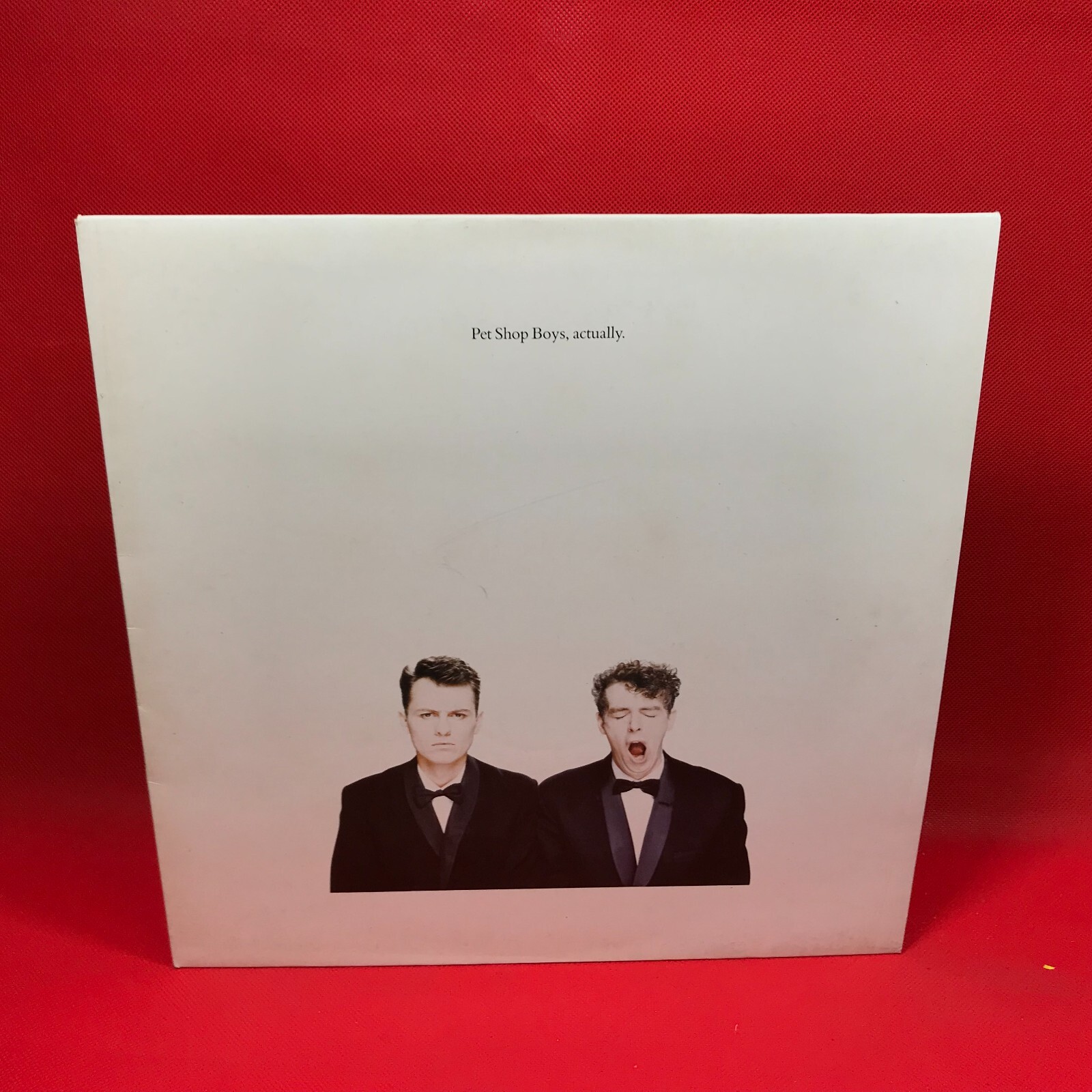 PET SHOP BOYS Actually 1987 UK vinyl LP + INNER It's A Sin Heart Rent original