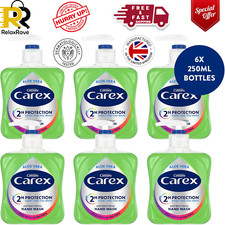 2 Hour Protection Antibacterial Aloe Vera Hand Wash Pack of 6 X 250Ml Fast Ship 5.74 per litre