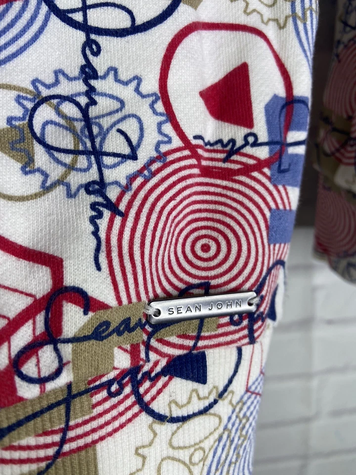 Camisa tejida manga larga con estampado de logotipo de KING de Sean John para jóvenes niños talla M Foto 3 de 4