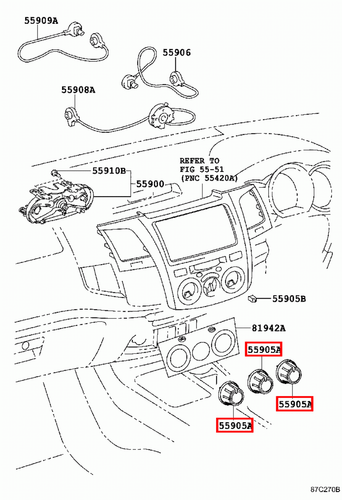 Genuine Toyota Hilux KUN35 KUN26 KUN25 KUN16 Dash Heater Fan Control Switch Knob - Picture 4 of 5