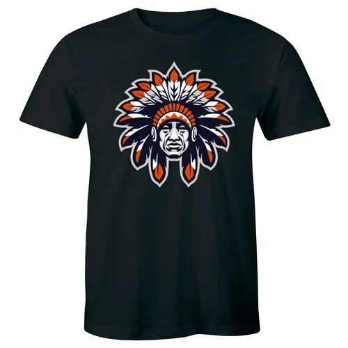 Headdress Skull T-shirt Native American Feathers Indian Tribal Southwest Shirt