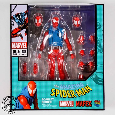 MAFEX SCARLET SPIDER MEDICOM 186 Amazing Spider-Man Deluxe Action Figure #186