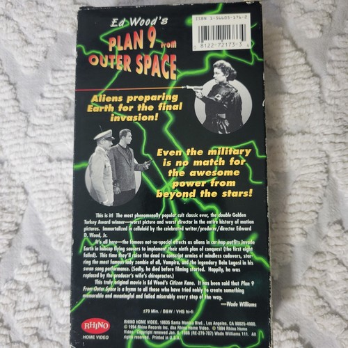 Ed Wood's Plan 9 from Outer Space VHS Tested - Picture 3 of 6