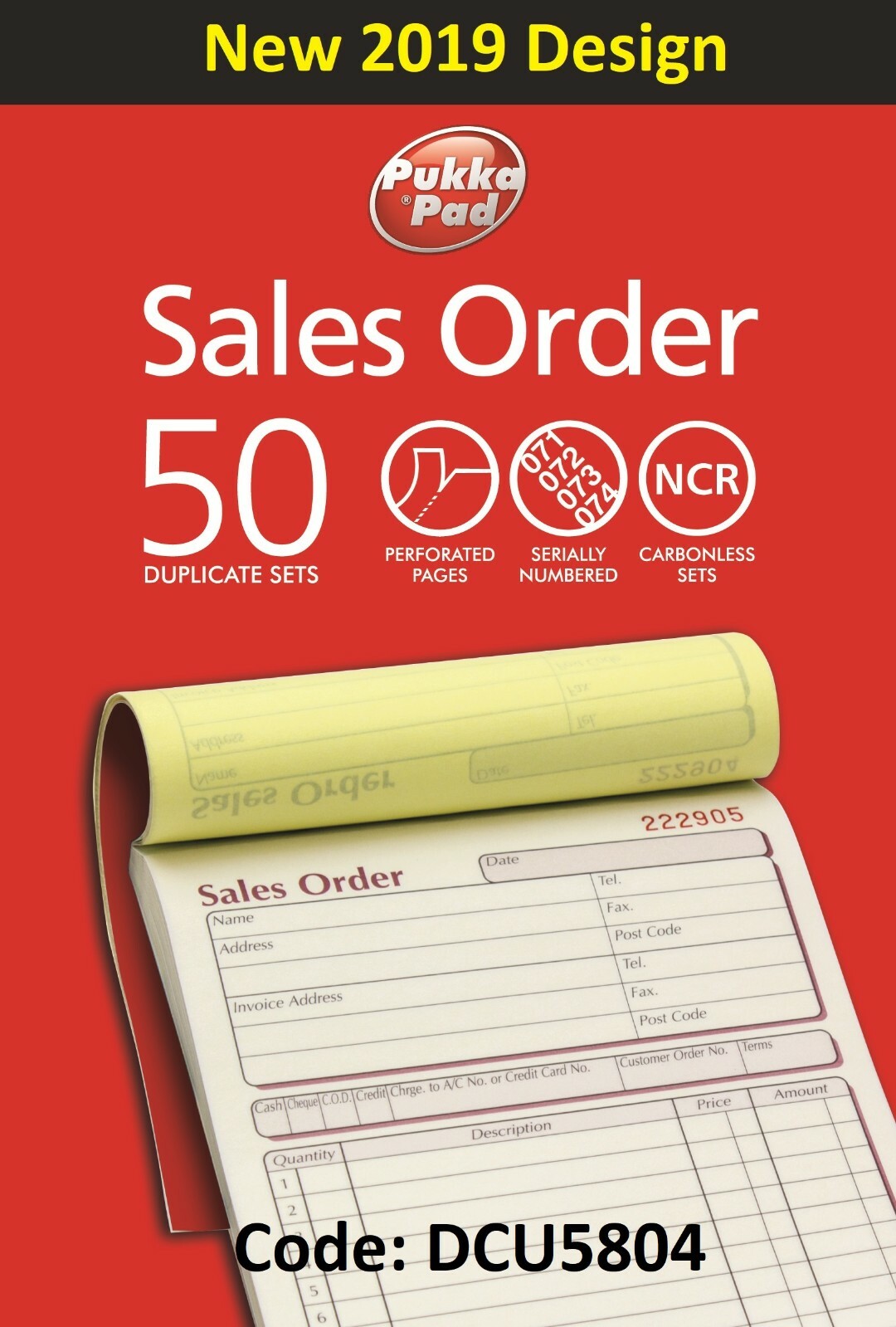 Triplicate Set Order Pads Pukka Pad Invoice Triplicate Sets – A4 Snap Invoice, 50 NCR ...