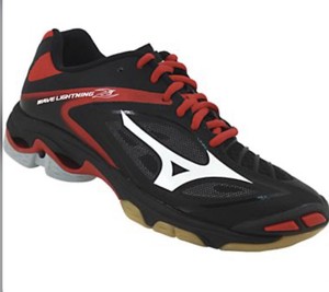 red and black volleyball shoes