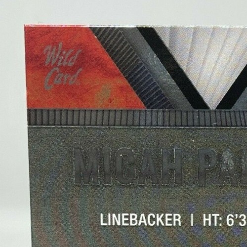 Micah Parsons 2021 Wildcard Matte Black/Red X plode Auto Rookie #23/25 Cowboys - Picture 8 of 11