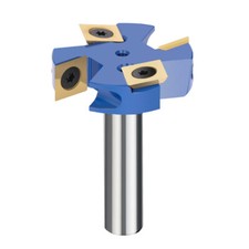 XCAN Planfräser 12mm Schaft 4 Zähne Oberfräse Fräser Bit für Holz Blaue