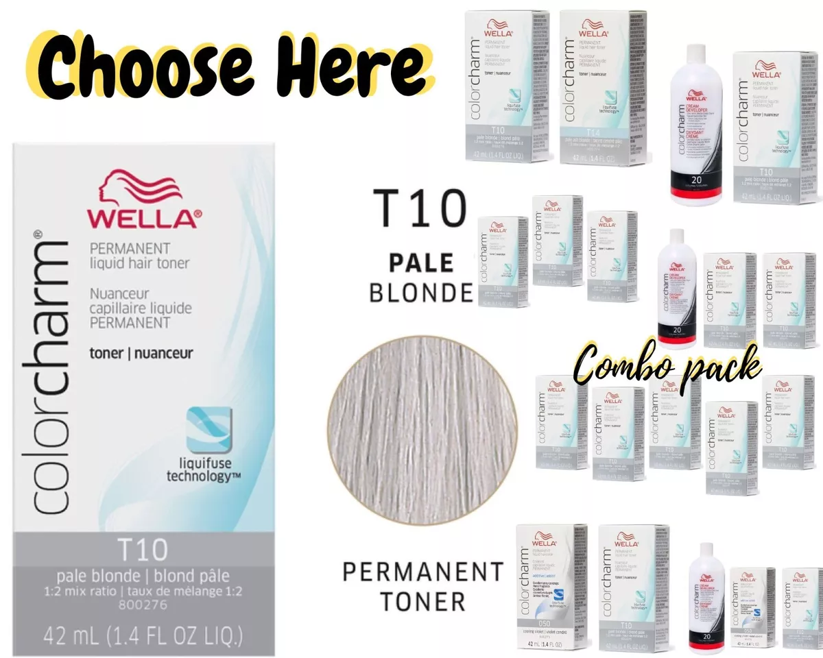 Luftfart Tilbud At forurene Wella Color Charm Liquid Hair Toner [T10] 42 ML /1.4 oz - CHOOSE YOUR  COMBO: | eBay