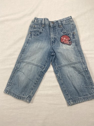 French Toast Vintage Denim Size 18mo Patch Embroidered Denim Touchdown Patches