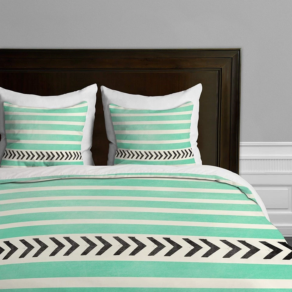 Funda nórdica Deny Designs 165587 Allyson Johnson como nueva rayas y flechas talla doble Foto 3 de 3