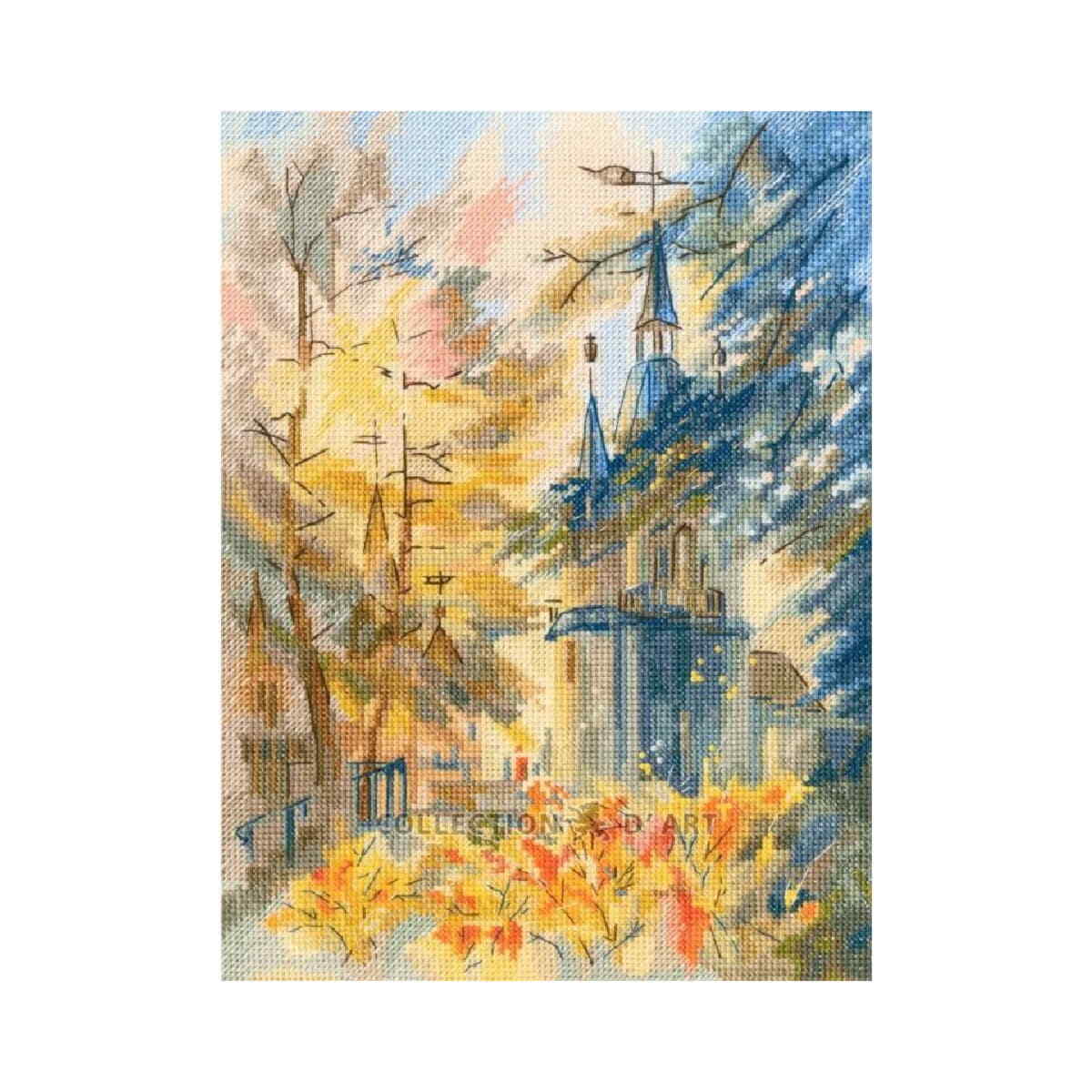 RTO counted cross stitch kit ""Autumn"", 20,5x27cm, DIY
