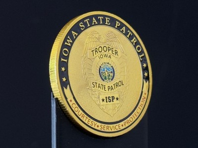 Iowa State Patrol ISP Challenge Coin