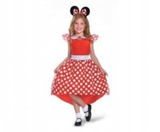 Minnie Maus Kostüm Größe Xs (3-4 Jahre) Rot Klassisch Lizenz Neu