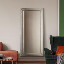 Large Full Length Modena Triple Bevel Surround Wall Mirror 5ft5 x 2ft7