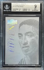1997 Metal Universe Platinum Portraits Scottie Pippen #15 BGS 9