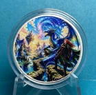 Hayleybug 1/2 oz .999 Silver Round “Realms Of Skyfire” Colorized #1/20
