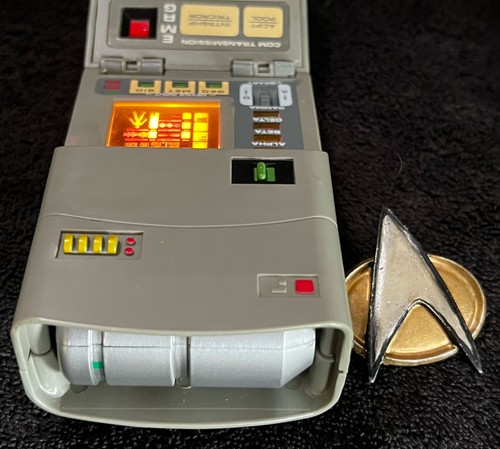 TRICORDER SCANNER & COMM • WORKING • STAR TREK THE NEXT GENERATION • PLAYMATES - Picture 4 of 4
