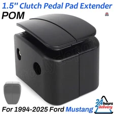 For 1994-2025 Ford Mustang W/ Manual Transmission 1.5" Clutch Pedal Pad Extender