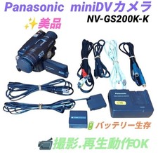 Panasonic NV-GS200K MiniDV Camcorder Black Excellent Condition  Tested Playback