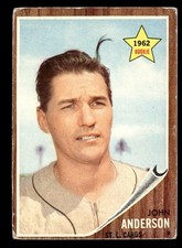 1962 Topps JOHN ANDERSON #266 GD St. Louis Cardinals