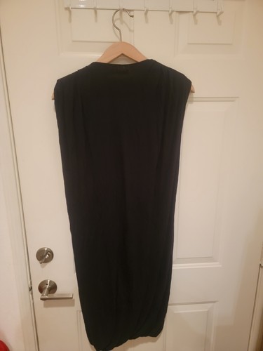 Mini Vestido ALEXANDER MCQUEEN Negro Capa Drapeada Talla 42 - Imagen 5 de 8