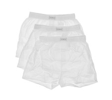 Tommy Hilfiger K1917 Mens White 3-Pack Cotton Woven Boxer Size S