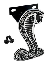 1999-2004 Mustang Cobra Front Bumper 4 Grille Snake Emblem W Bracket Screws