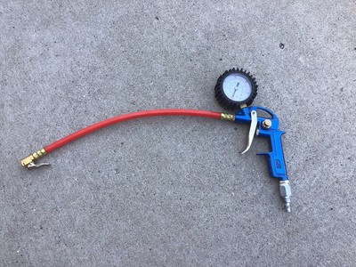 #ad Campbell Hausfeld 3 In 1 Tool Tire Inflation Gun With Gauge 1 4in 0 100 PSI $21.00