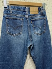 Vintage LEVIS Jeans 90's Washed Denim Jeans Blue Orange Tab Size 30