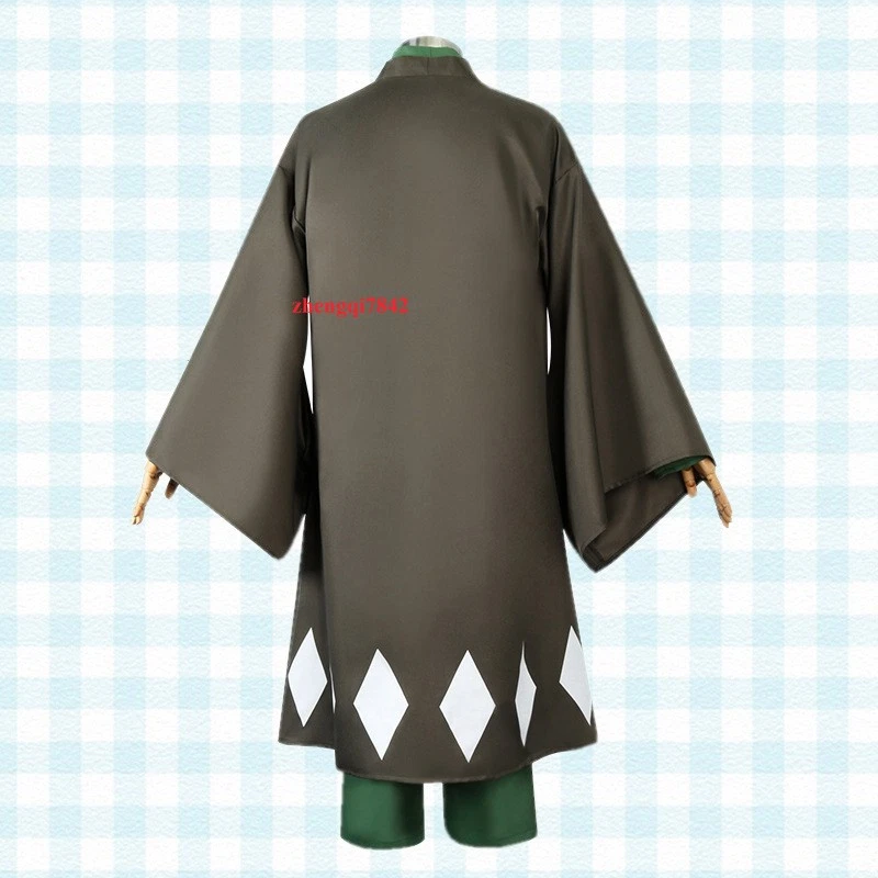 Anime Bleach Urahara Kisuke Cosplay Costume Full Set Suit Halloween Outfit Party - Image 4 of 4