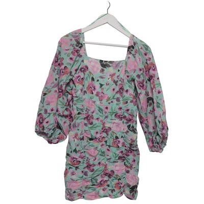 House Brand, Kleid, Größe: S, Grün/Pink/Mehrfarbig, Baumwolle, Blumen #3NR