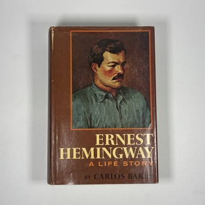 Ernest Hemingway A Life Story by Carlos Baker 1969 VTG HC Book DJ Book Club