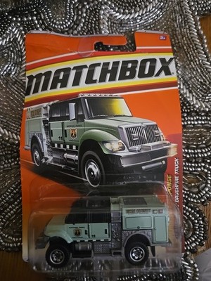Matchbox 2011 INTERNATIONAL BRUSHFIRE EMERGENCY RESPONSE Truck Mint Green #52