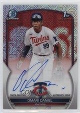 2023 Bowman Chrome Prospect HTA Choice Mojo Refractor Omari Daniel Auto 03j5