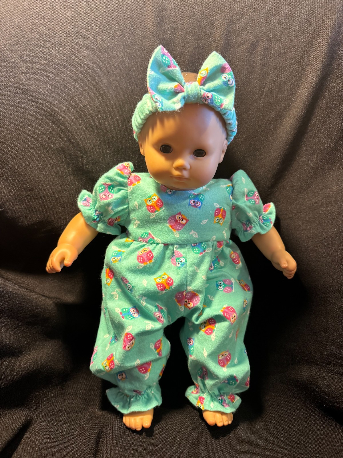 Turquoise Romper/ Pj's & Headband