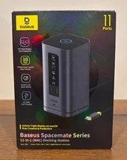 Baseus SpaceMate (MAC) Docking Station USB C Docking Station 3 Monitors with 4K