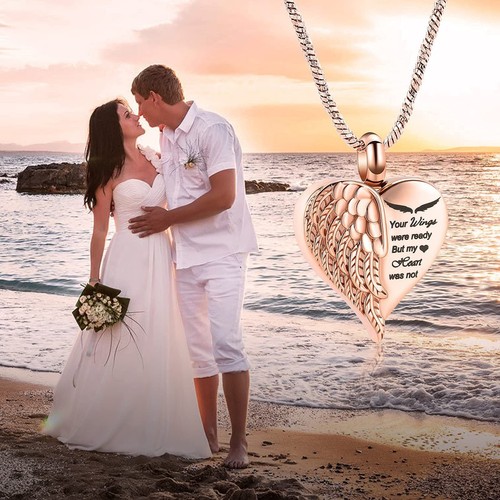 Love Heart Urn Necklace for Ashes Keepsake Memorial Cremation Jewelry Stainle... - Picture 5 of 7