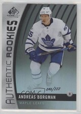 2017 SP Game Used Authentic Rookies Rainbow /222 Andreas Borgman #118 Rookie RC