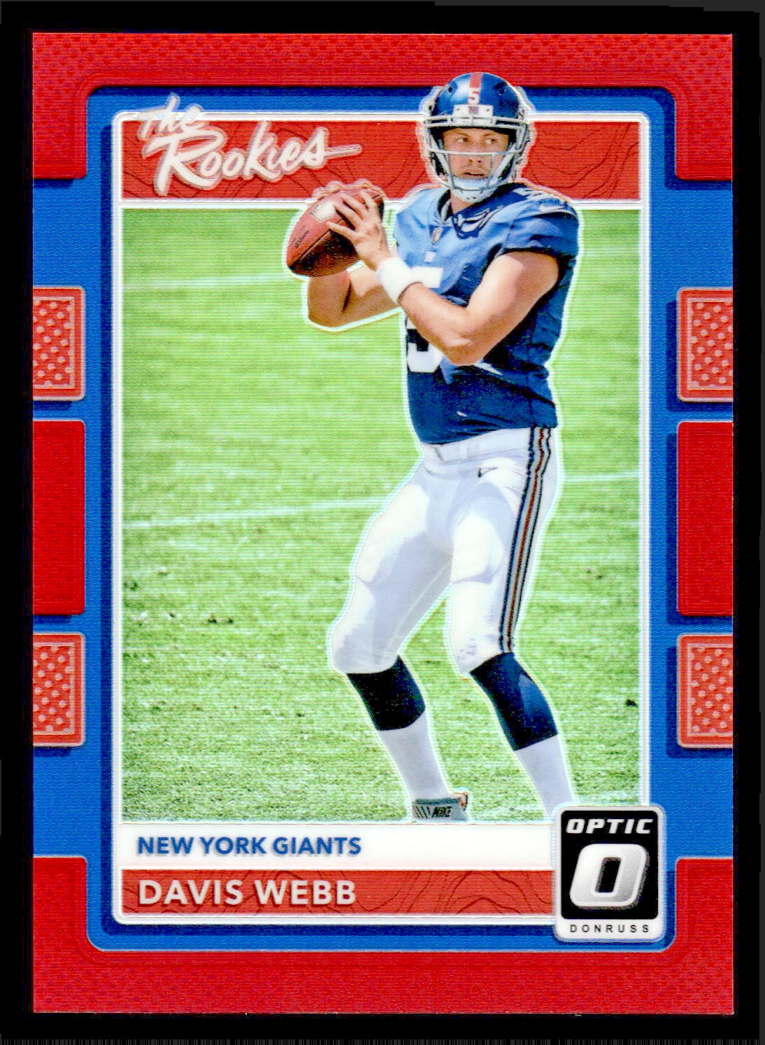 2017 Donruss Optic Davis Webb The Rookies Red Prizm #24 -/99 - New York Giants