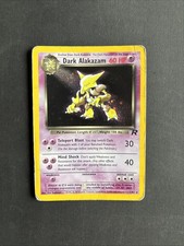 Pok�mon TCG Dark Alakazam Team Rocket 1/82 Holo Unlimited Holo Rare WOTC - HP/DM