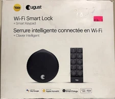 Yale August Wi-Fi Smart Lock & Smart Keypad Black (OPEN BOX)