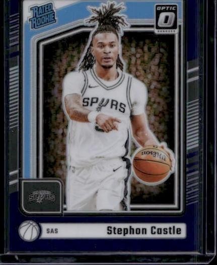 2024-25 Donruss Optic #254 Stephon Castle Purple Shimmer
