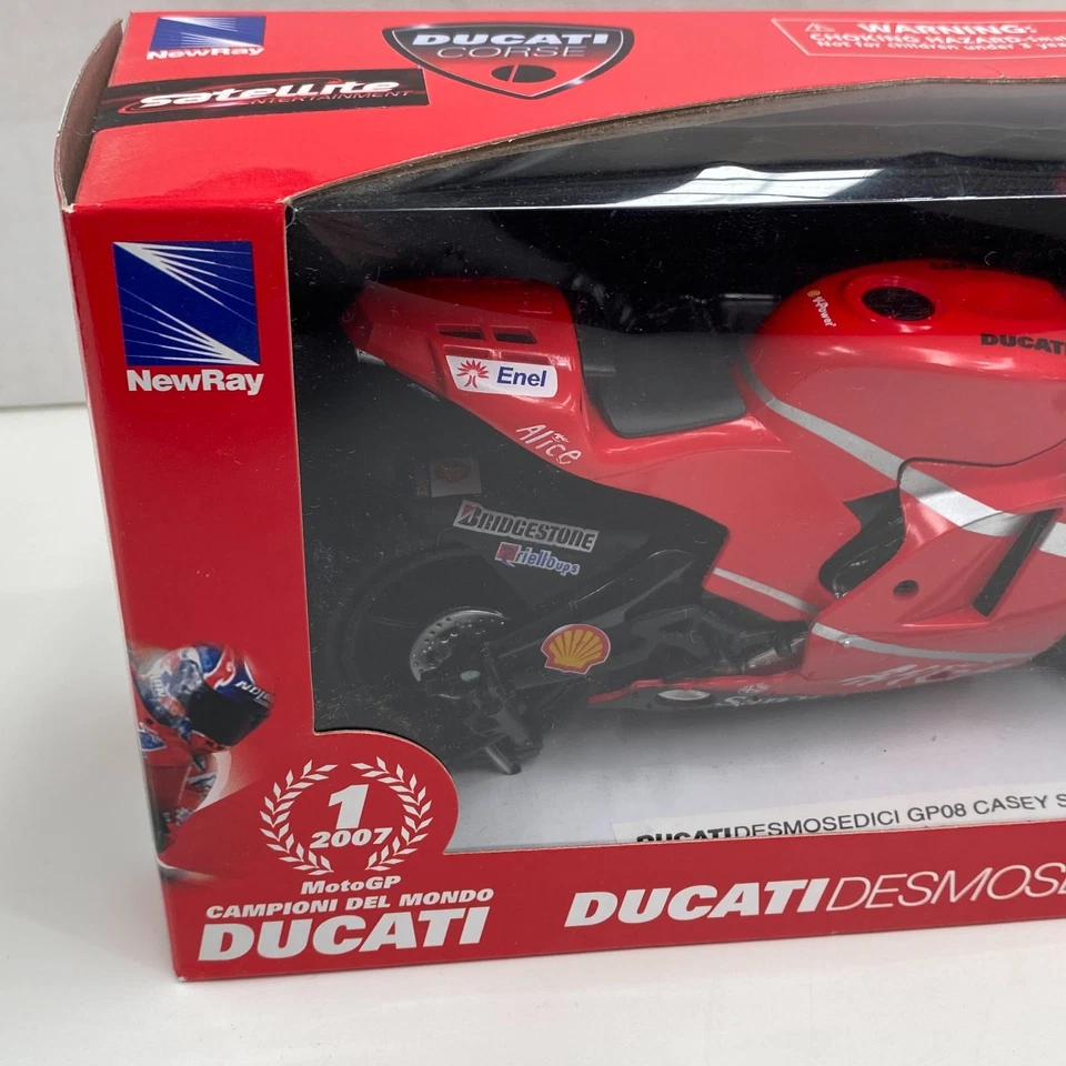 New-Ray Ducati Desmosedici Casey Stoner 1:12 Diecast Model Racing Motorcycle NIB - Image 3 of 4
