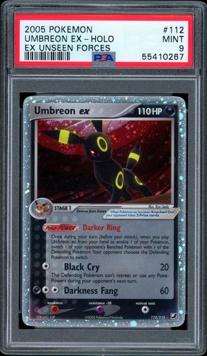 Umbreon ex graded PSA 9 for sale on eBay