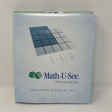 Math U See Manipulatives; Fraction Overlay Kit in Excellent condition 