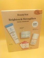 BeautyStat Brighten Strengthen Travel Starter Set Cleanser Skin Refiner - NEW