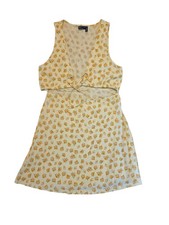 asos dress Yellow Floral Size 8