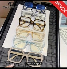 6 Pairs Of Clear Fashion Glasses Not Prescription