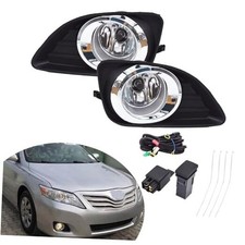 2-Pack Fog Lights Assembly with Bulbs, Switch Wiring Kit Left and Right Side